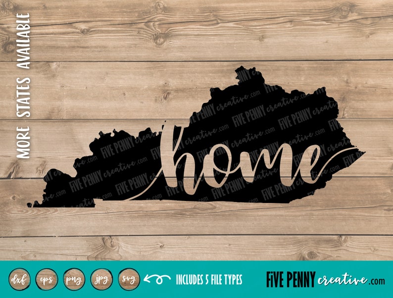 Download Kentucky Home State SVG PNG EPS Cricut Silhouette | Etsy