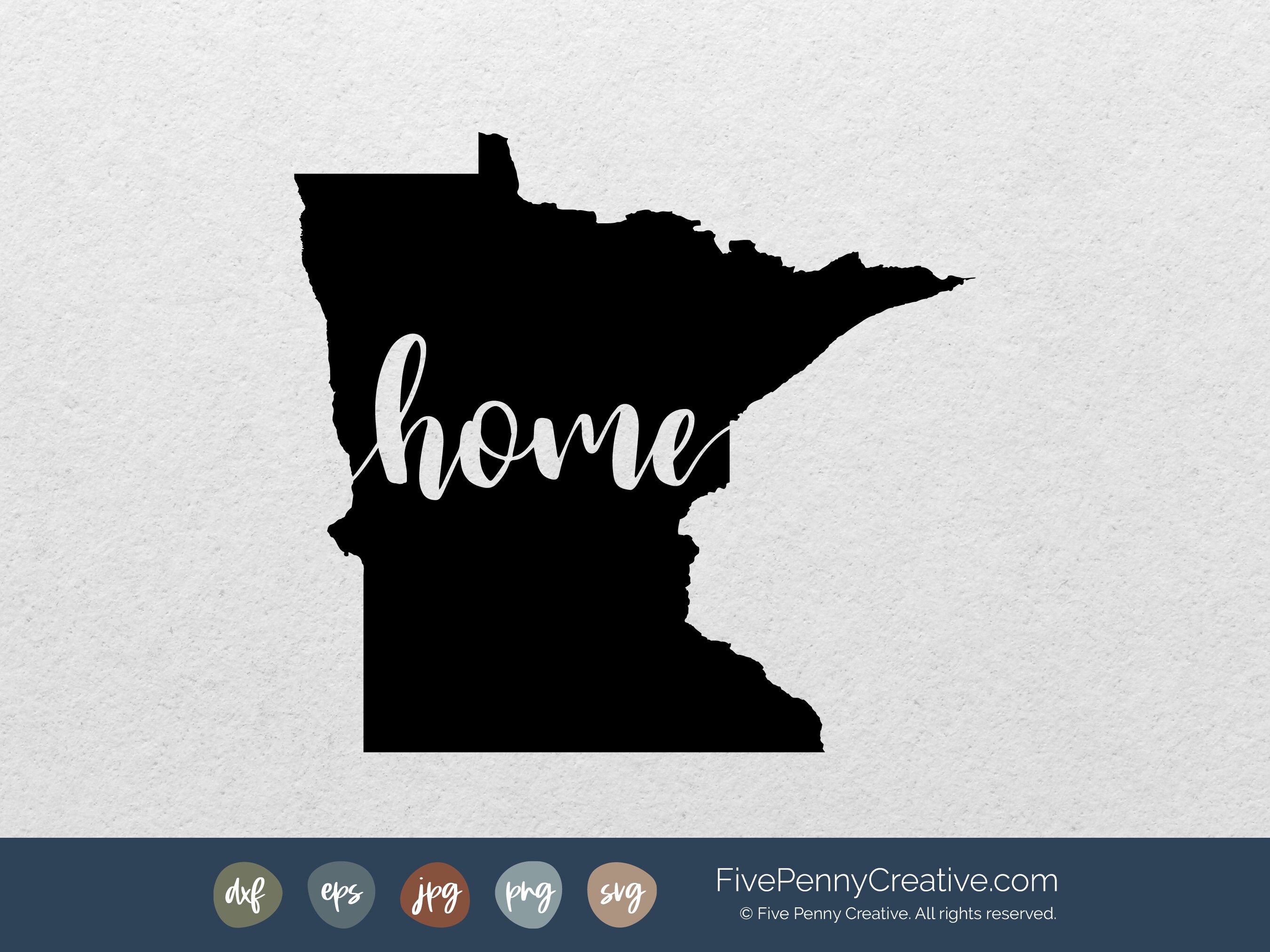 Minnesota Home State SVG: Vector Cut File (digital Download) - Etsy