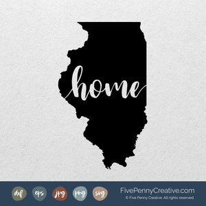 Illinois-SVG | Staatstrots | Staats-WPA | Illinois-sticker | Staatshuis | Staat Illinois SVG | Chicago Pride | Da Bears Cricut Explore Air