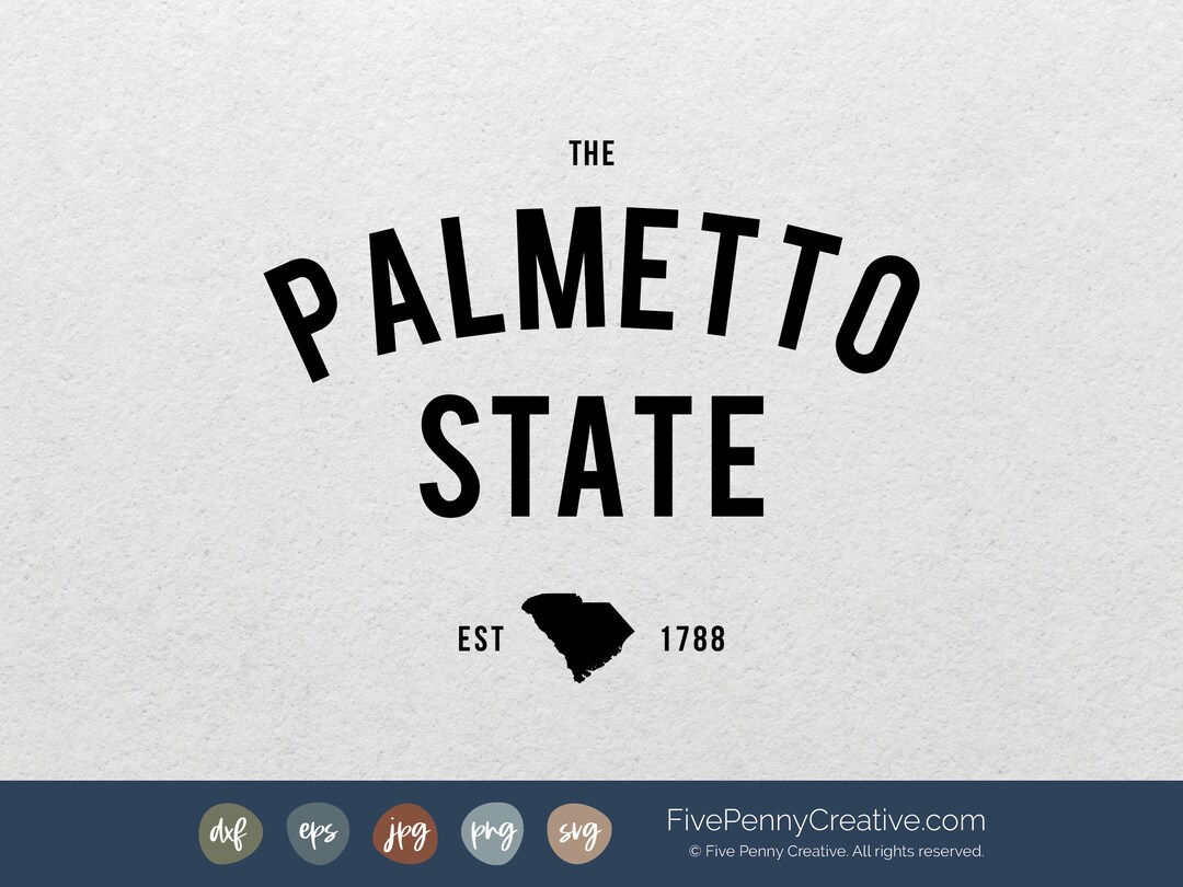 Palmetto State Svg Png Eps Cricut Silhouette Cutting File Vector