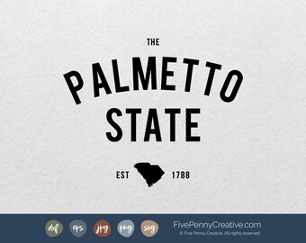 Palmetto SVG: Südcarolina Pride Plotterdatei (Digitaler Download)