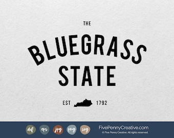 Bluegrass State Kentucky SVG: Old Kentucky Home (Digital Download)