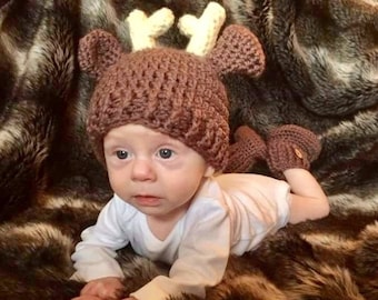 Baby deer Costume Baby Boy Costume Baby Girl Costume baby deer set Baby deer hat