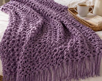 Home Decor | Home Accents | Handmade Throw | Crochet Blanket | Cozy Decor | Handknit Blanket | Fall Decor | Cozy Blanket