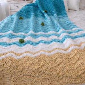 Sea Turtle Blanket Pattern | Sea Turtle Afghan | Turtle Blanket CROCHET PATTERN digital PDF file download | Crochet Beach Blanket Pattern