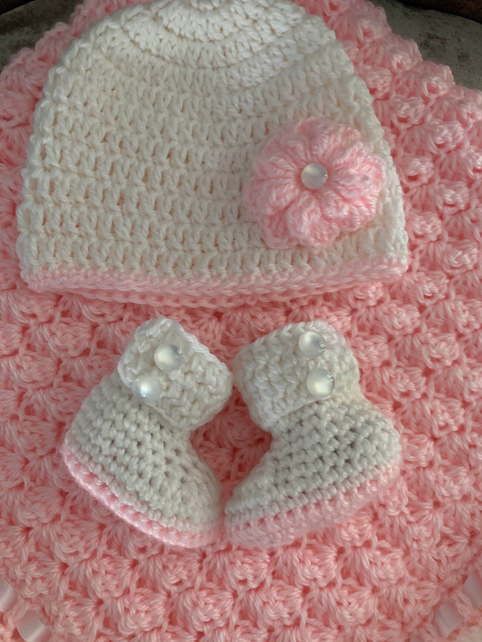 Pink Baby Blanket Handmade Baby Girl Blanket Pink and Etsy