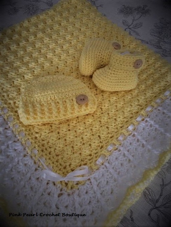 crochet blanket set