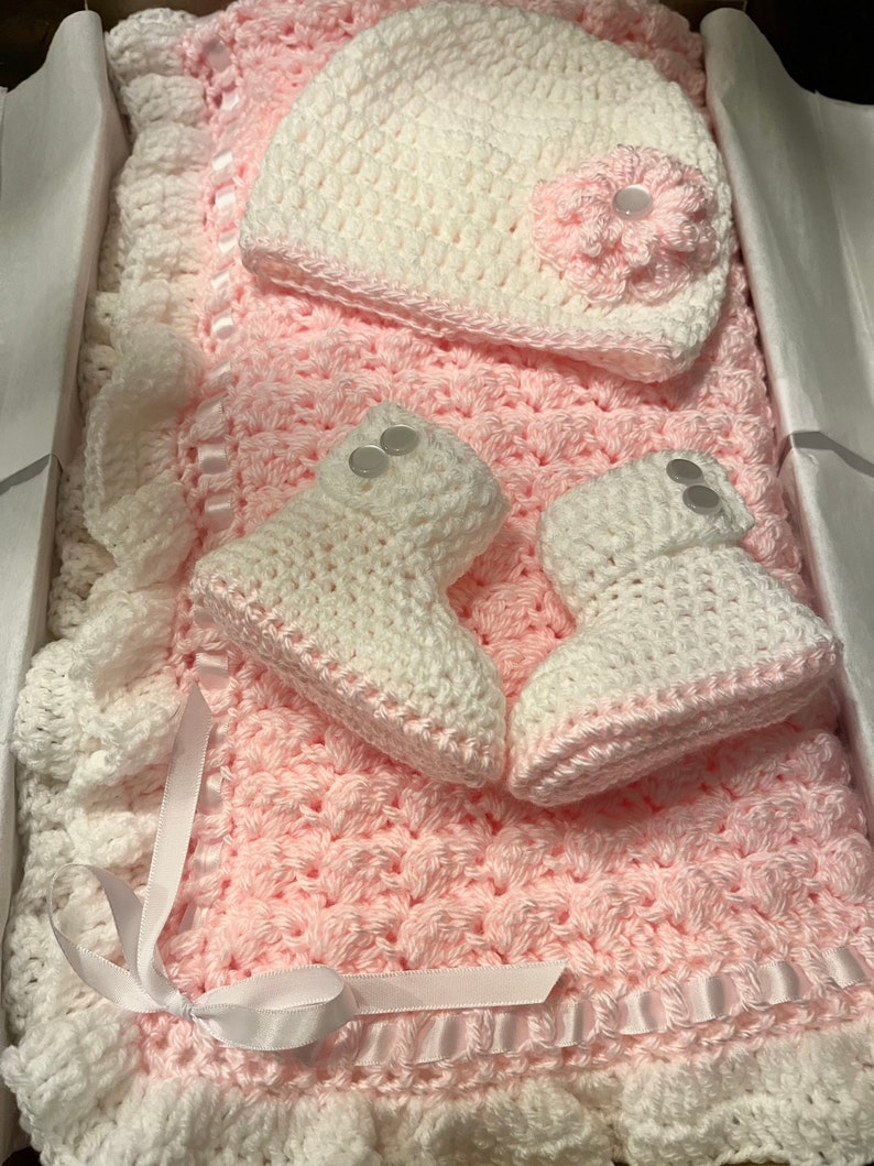 Pink Baby Blanket Handmade Baby Girl Blanket Pink and Etsy