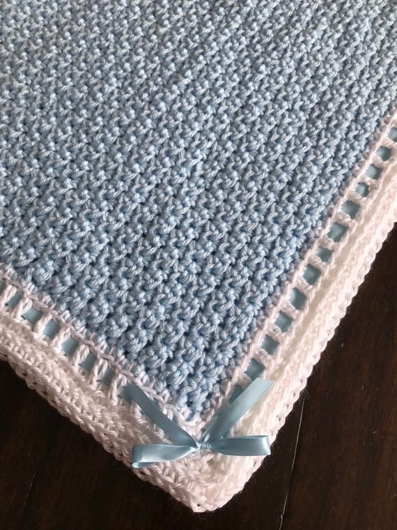 Handmade Crochet Baby Boy Blanket Newborn Baby Boy Blanket Etsy Canada