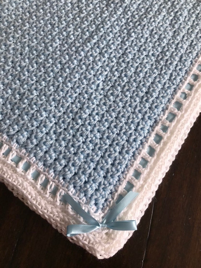 Handmade Crochet Baby Boy Blanket Newborn Baby Boy Blanket Etsy
