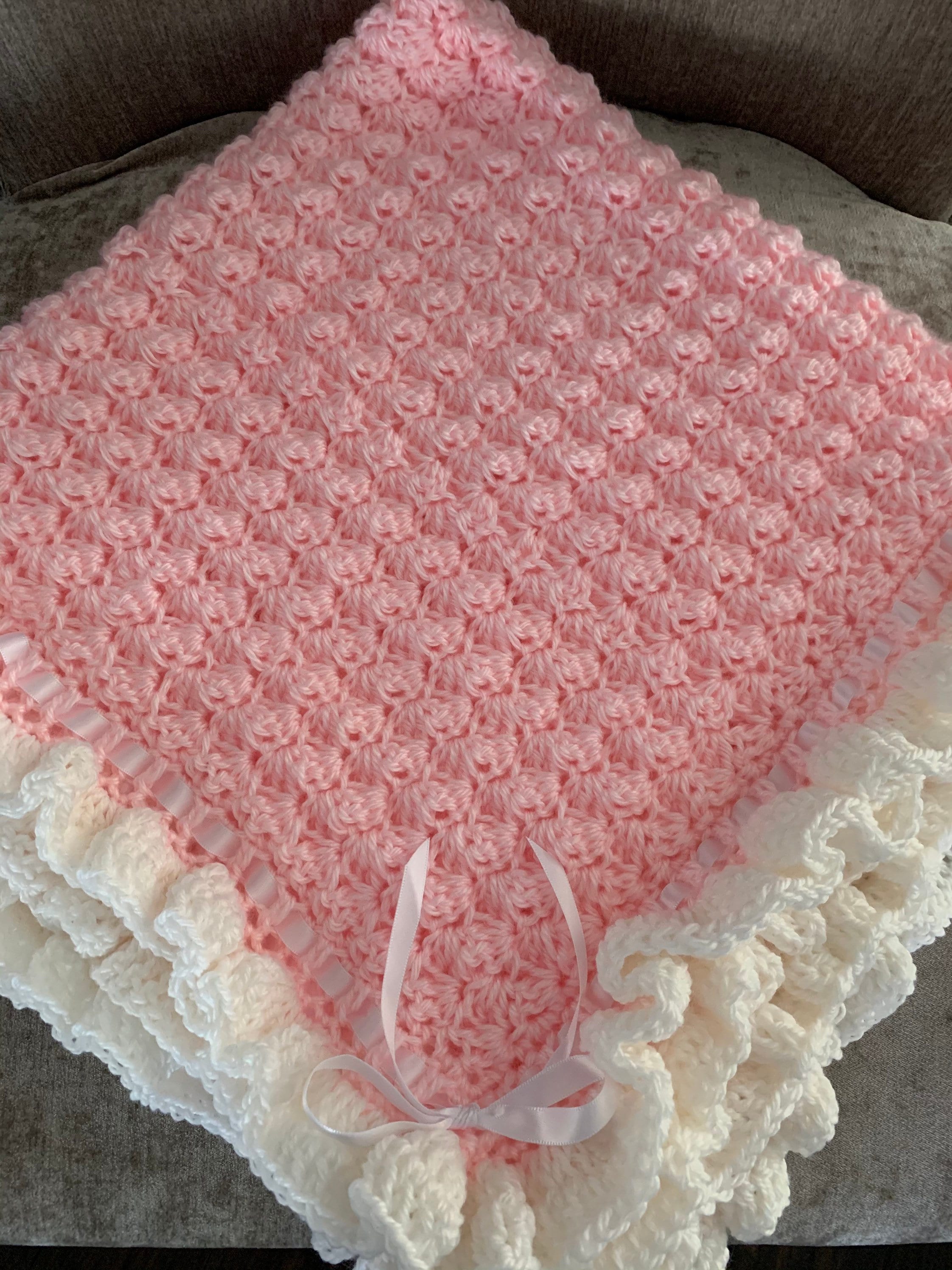 Pink Baby Blanket Handmade Baby Girl Blanket Pink and Etsy