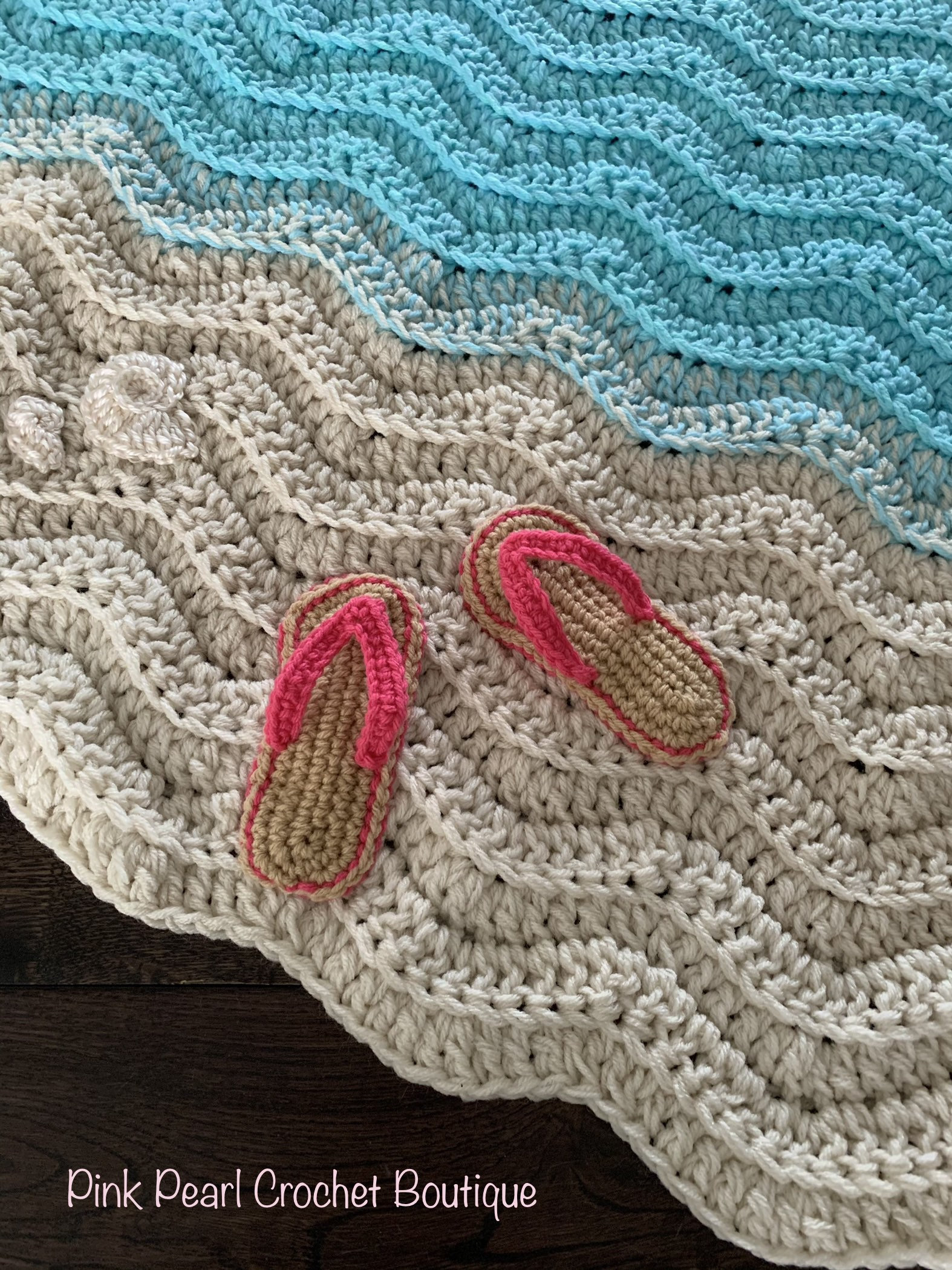 Ocean Blanket | Beach Blanket | Crochet Ocean Blanket