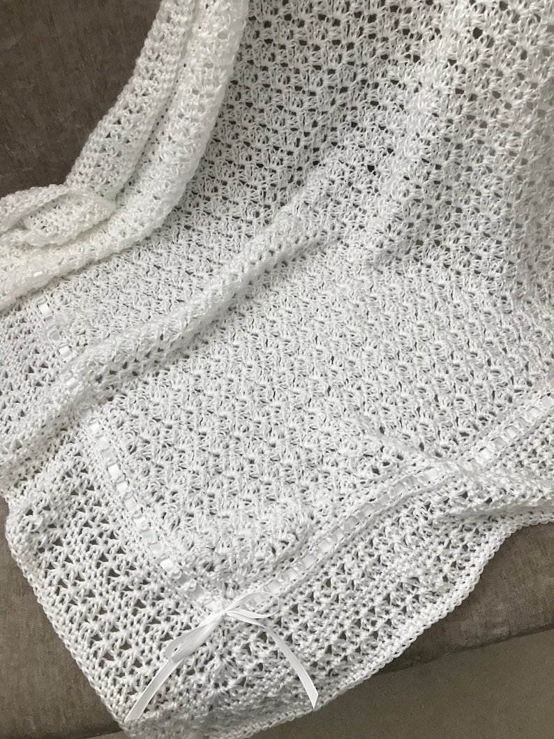 Christening Blanket Baptism Blanket Crochet Christening Etsy Canada