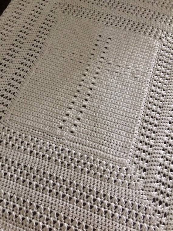 Cross Blanket | Baby Christening Gift | Baptism Gift | Gift from Godparents | Gift from Grandparents for Baby | Baptism Blanket
