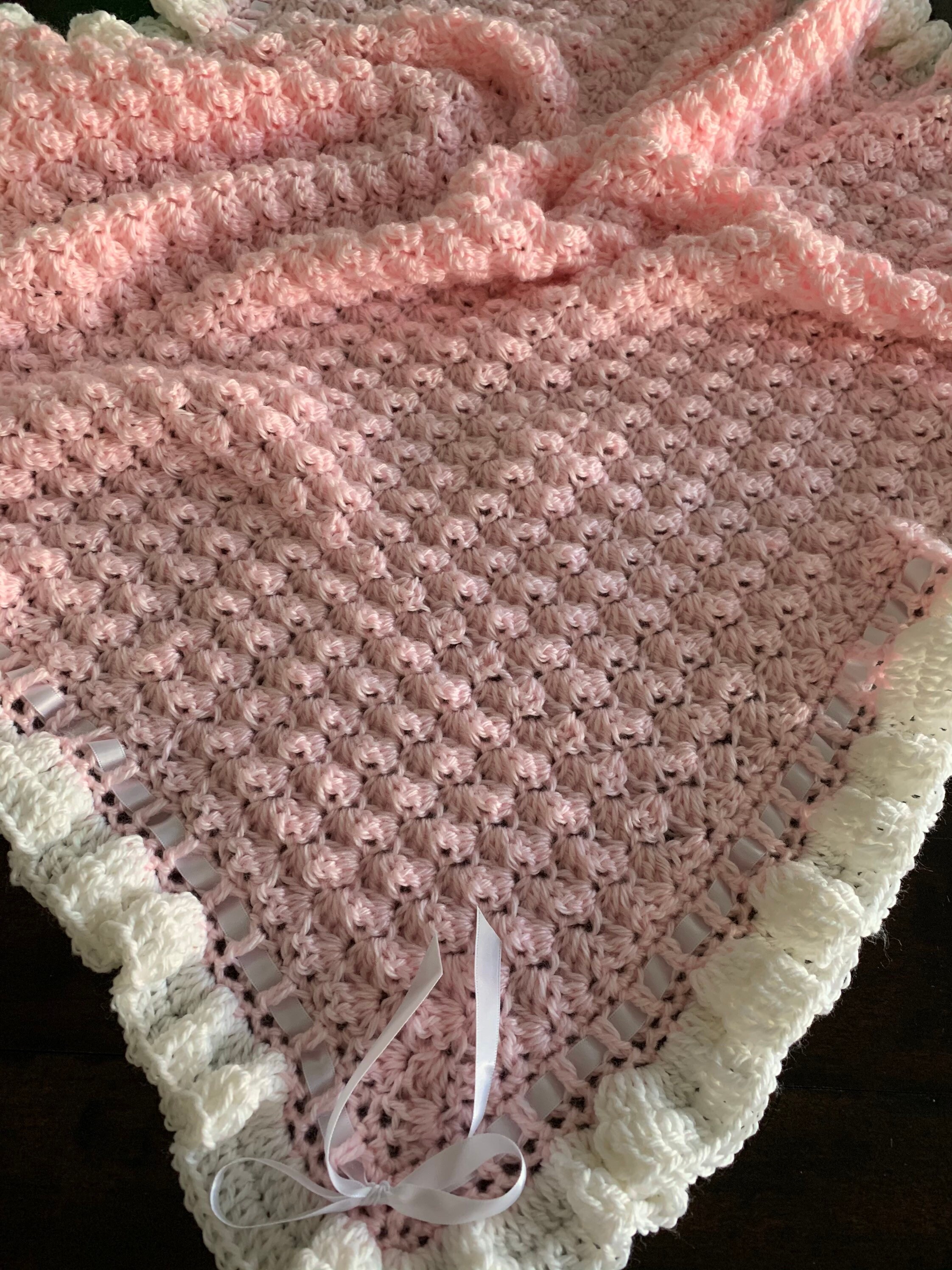 Pink Baby Blanket Handmade Baby Girl Blanket Pink and Etsy