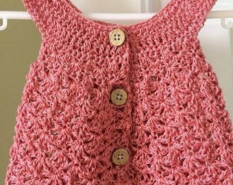 Crochet Baby Dress | Baby Sundress | Gift for Baby Girl | Baby's First Birthday | Crochet Summer Dress for Baby | Crochet Dress for Baby