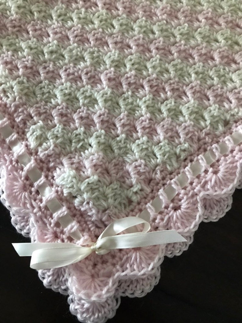 Baby Girl Blanket Pink Baby Blanket Baby Shower Gift Etsy