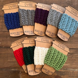 Cup Cozy | Crochet Cup Cozy | Coffee Cup Sleeve | Cup Sleeve | Stocking Stuffer | Reusable Cup Sleeve