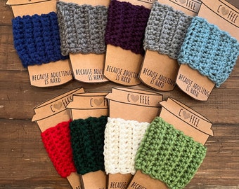 Cup Cozy | Crochet Cup Cozy | Coffee Cup Sleeve | Cup Sleeve | Stocking Stuffer | Reusable Cup Sleeve