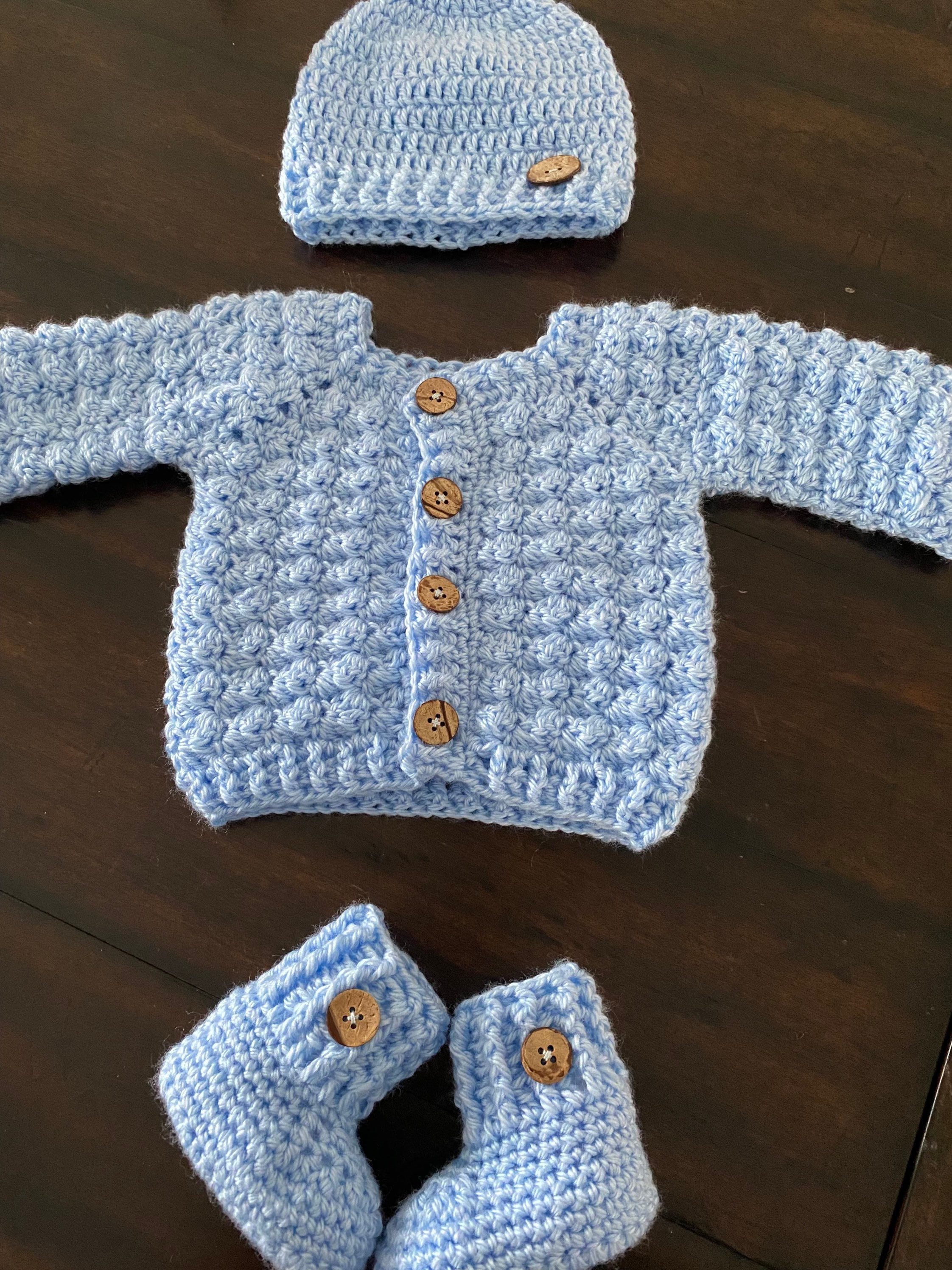Baby Coming Home Outfit Crochet Baby Layette Gift Set for - Etsy