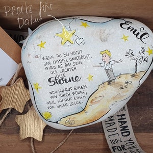 Memorial stone for a boy, star child, mourning, consolation, individual, personalized