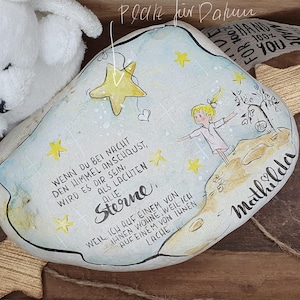 Memorial stone for a girl, star child, mourning, consolation, individual, personalized