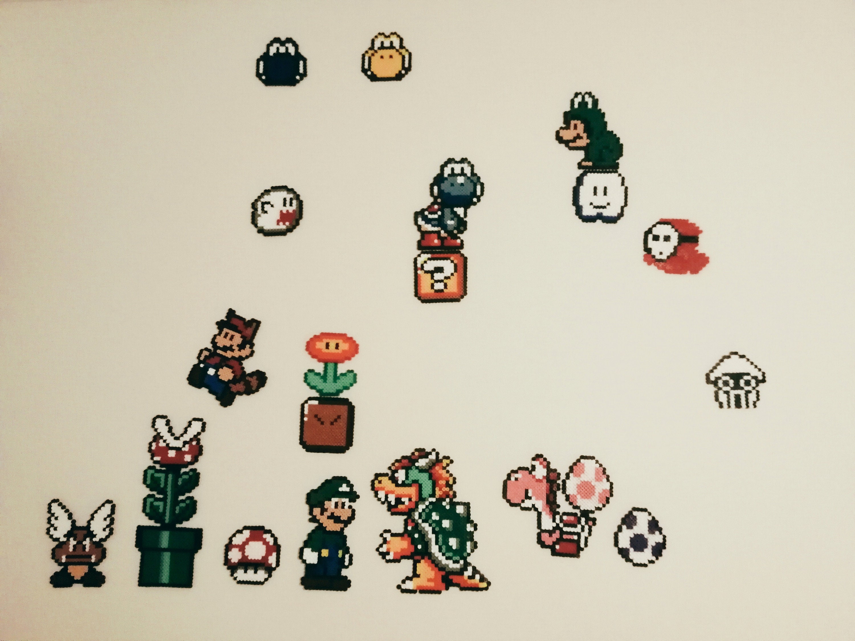 25 Super Mario World Mario and Luigi Sprite Patterns 