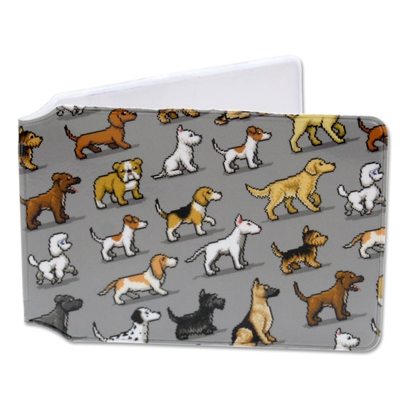 Doggy Oyster Card Holder Pixel Pooches Doggy Oyster Card Holder Pixel Pooches
