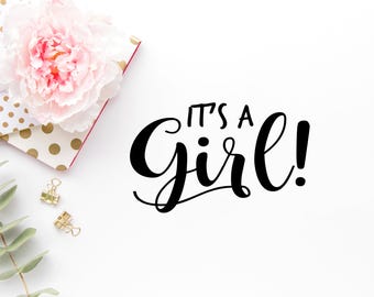 Its a girl svg | Etsy