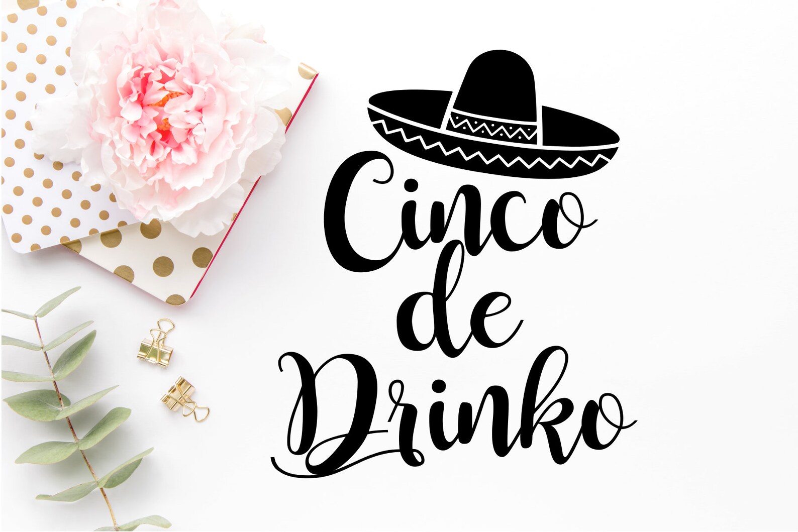 Cinco De Drinko SVG Cut Files Svgs for Cricut Cinco De | Etsy