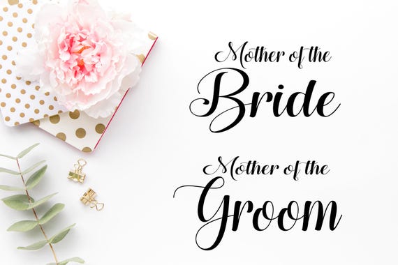 Download Mother of the Bride Groom SVG 2 Pack Bride svg Groom svg | Etsy