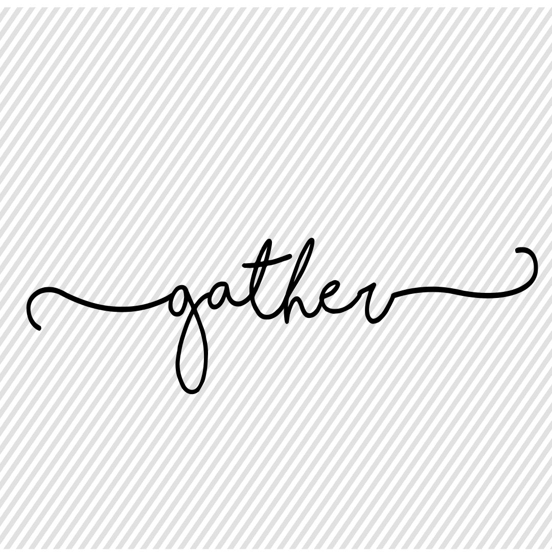 Download Gather SVG svg File Farmhouse Sign Cutting Files | Etsy