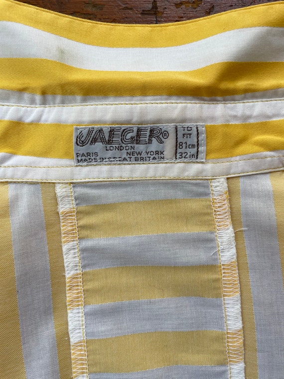 Vintage 1980s Jaeger London Striped Cotton Shirt - image 8
