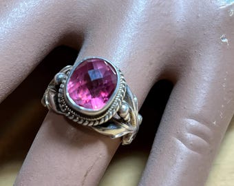 Vintage PTI Nepal Pink Tourmaline Ring