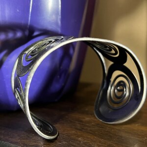 Swirl Pattern Cuff Bracelet image 5