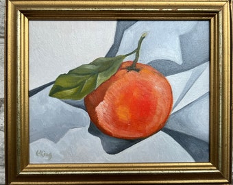 Pintura al óleo de clementina