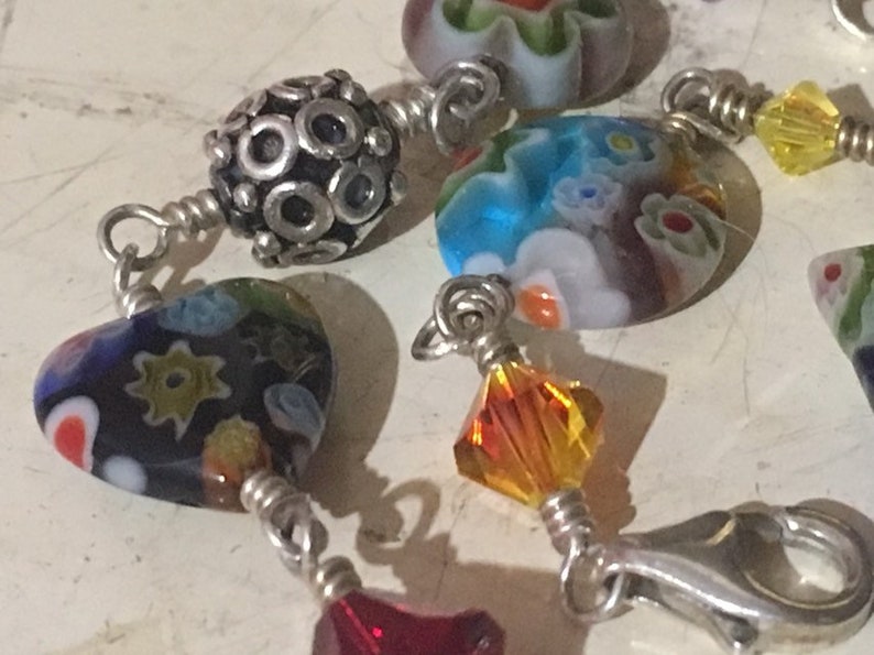 Murano Glass And Sterling Silver Bracelet