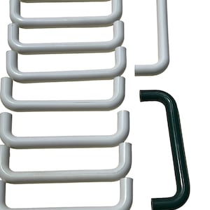Retro White Plastic Cabinet Handles