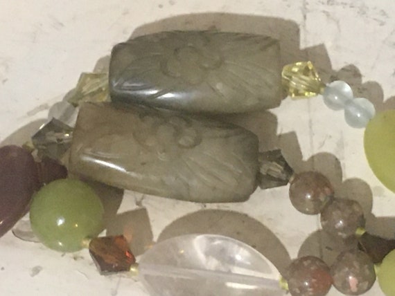 Mixed Semi Precious Stone Bead Necklace - image 7