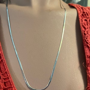 Sterling Silver Herringbone Chain