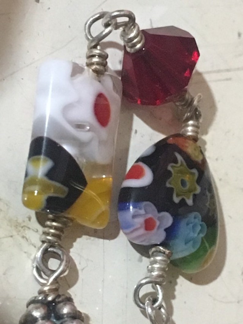 Murano Glass And Sterling Silver Bracelet