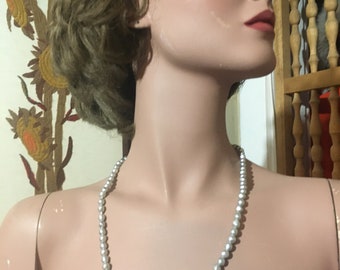 Retro Gray Pearl Necklace