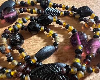 Mixed Glass Bead Necklace From India