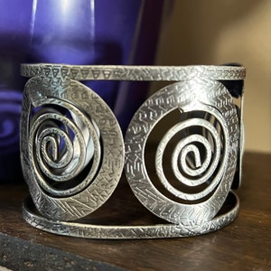 Swirl Pattern Cuff Bracelet image 2