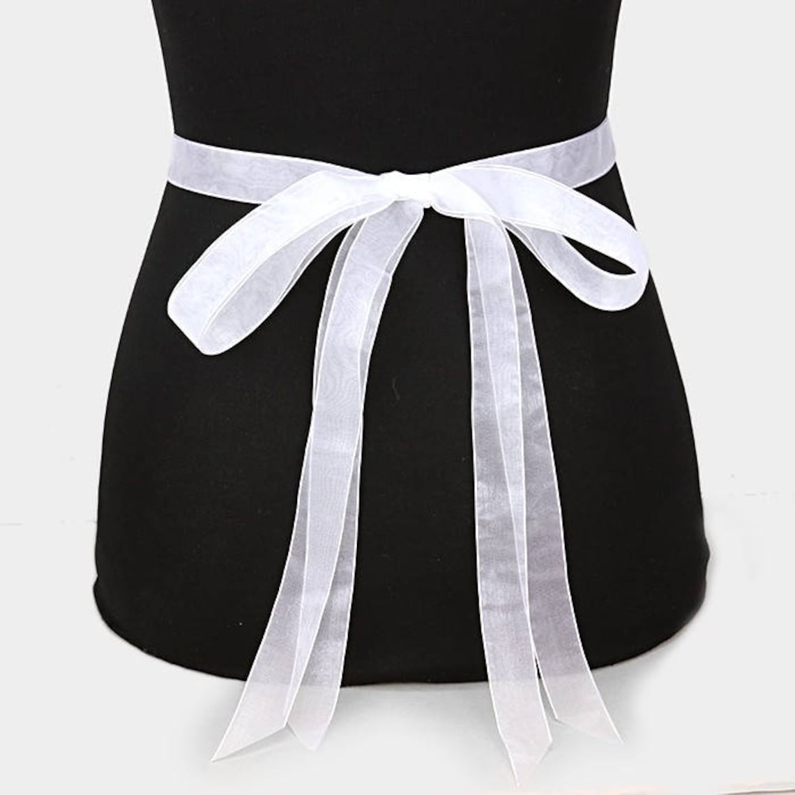 Bridal Dress Belt Wedding Gown Accessories White Sash Waist Etsy