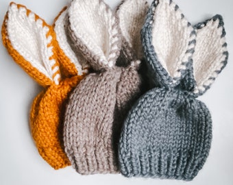 Eriso Toddler Girl Winter Bunny Hat Knit Rabbit Beanie Cap for Baby Eriso Toddler Girl Winter Bunny Hat Knit Rabbit Beanie Cap for Baby