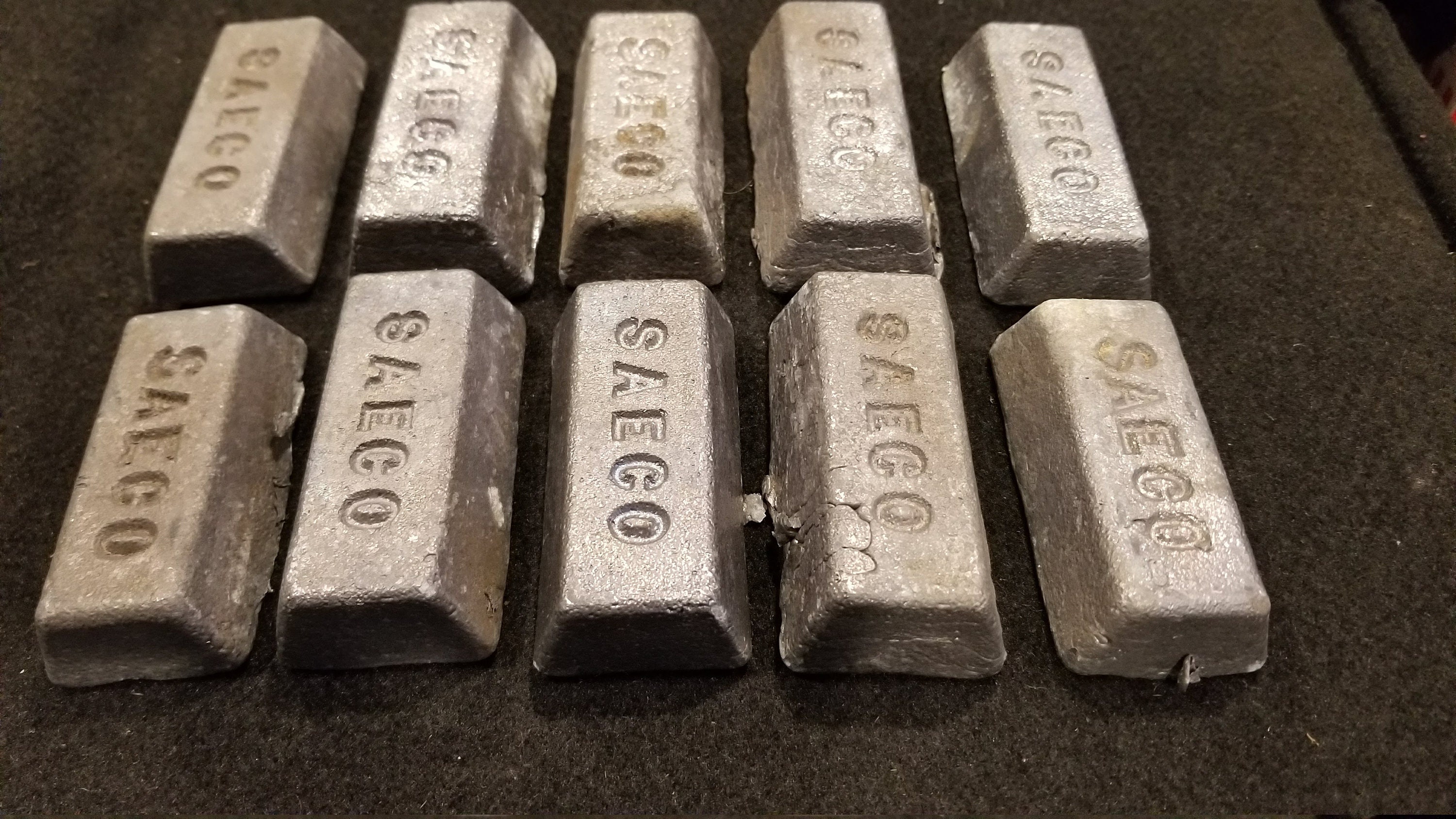 Vintage Saeco Lead Bar Ingots Lot of 10 Roughly 1 lb each Etsy