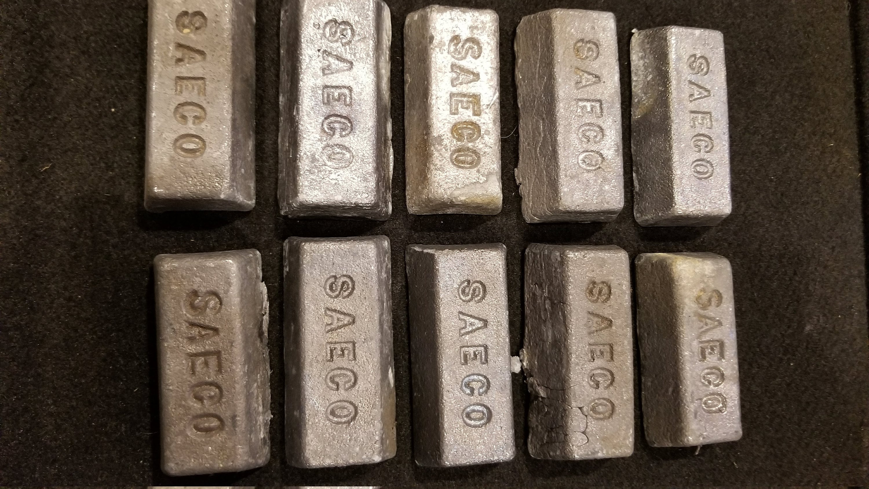 Vintage Saeco Lead Bar Ingots Lot of 10 Roughly 1 lb each Etsy