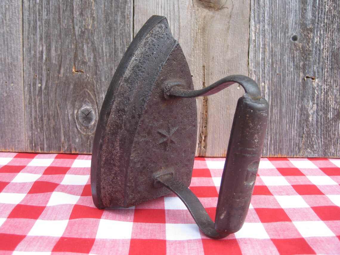 Antique 7 Cast Iron Six Pointed Star SAD IRON Wood Stove Etsy
