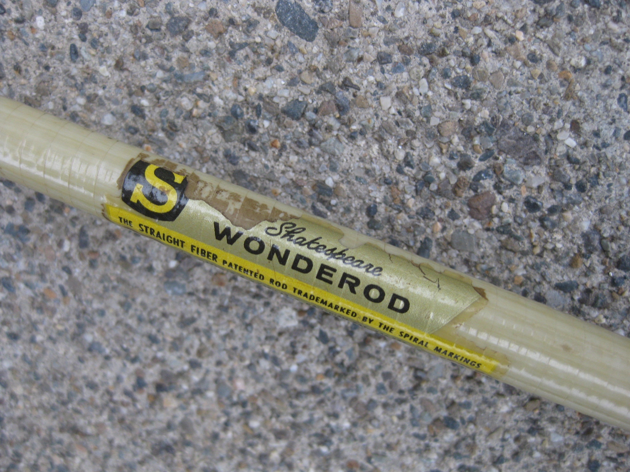 Vintage 6' SHAKESPEARE WONDEROD Casting Rod 3 Pcs. Fiberglass